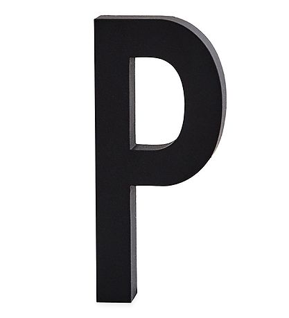 Design Letters Bókstafur úr áli - P - Svart