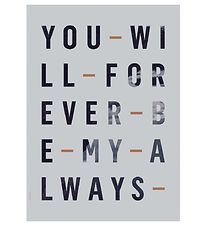 I Love My Type Poster - A3 - Just My Type - Liningever Always