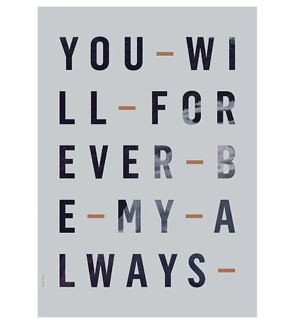 I Love My Type Poster - A3 - Just My Type - Liningever Always