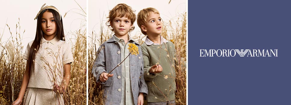 Emporio Armani clothing, footwear & toys for kids