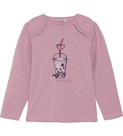 Minymo Blouse - Orchid Haze w. Bubble tea Minymo Blouse - Orchid Haze w. Bubble tea