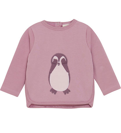 Sweat-shirt Minymo - Dawn Rose av. Pingouin