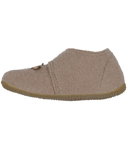 Living Kitzbühel Hausschuhe - Babyklettschuh - Zeitlos Taupe Living Kitzbühel Hausschuhe - Babyklettschuh - Zeitlos Taupe