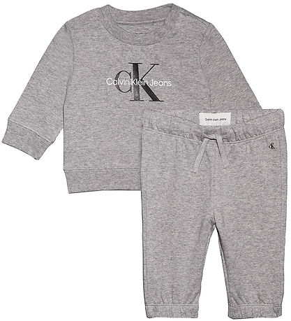 Calvin Klein Sweat Set - Monogram - Grey Heather