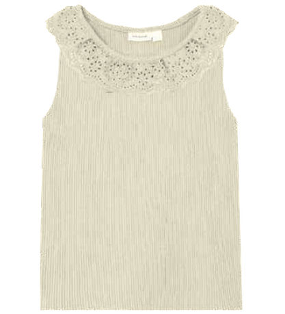 Top Name It - Rib - NmfHelianay - Crème au beurre av. Pointelle Top Name It - Rib - NmfHelianay - Crème au beurre av. Pointelle