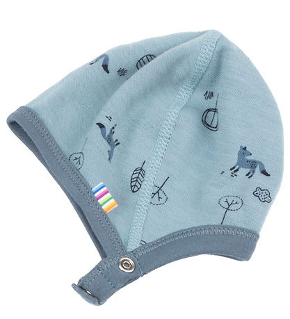 Bonnet de Bébé Joha - Laine/Coton - Bleu
