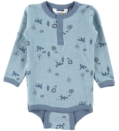 Joha Bodysuit L/æ - Wool/Cotton - Blue Joha Bodysuit L/æ - Wool/Cotton - Blue