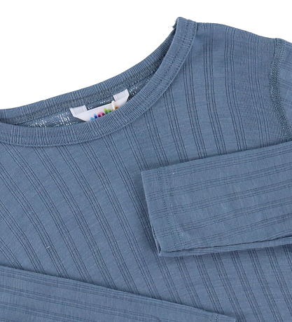 Joha Blouse - Wool/Silk - Blue Joha Blouse - Wool/Silk - Blue