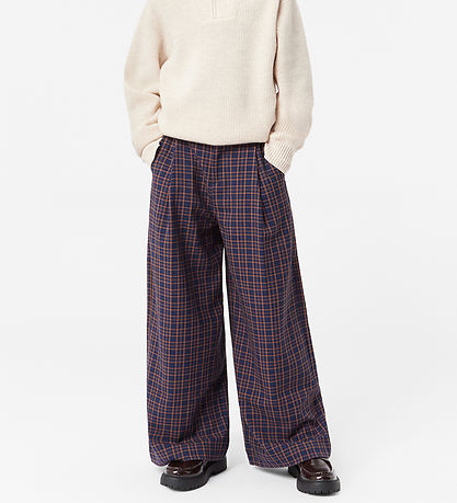Molo Trousers - Alta - BlueBrown Check
