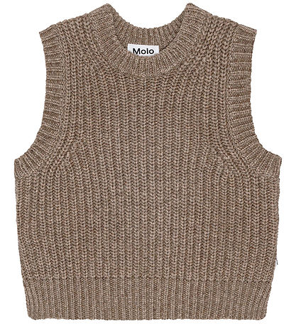 Molo Waistcoat - Wool/Acrylic - Gilberte - Brown Sugar Molo Waistcoat - Wool/Acrylic - Gilberte - Brown Sugar