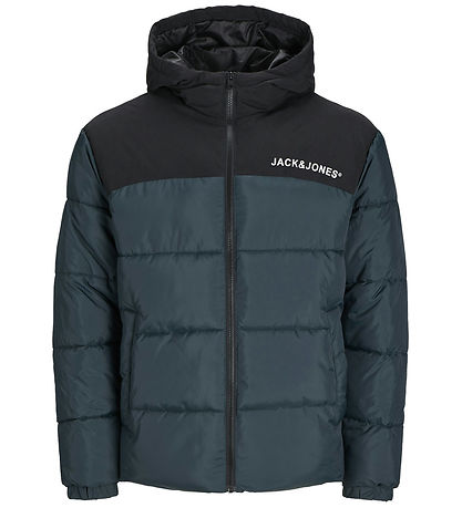 Jack & Jones Puffer Jacket - JjMoon - Magical Forest/Blocking