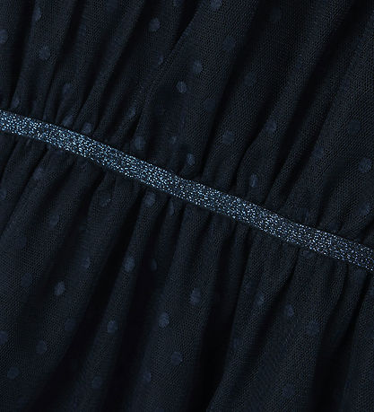 Name It Klänning - Noos - NkfVabos - Dark Sapphire m. Prickar