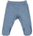 Joha Leggings m. Voeten - Wol/Bamboe - Blauw