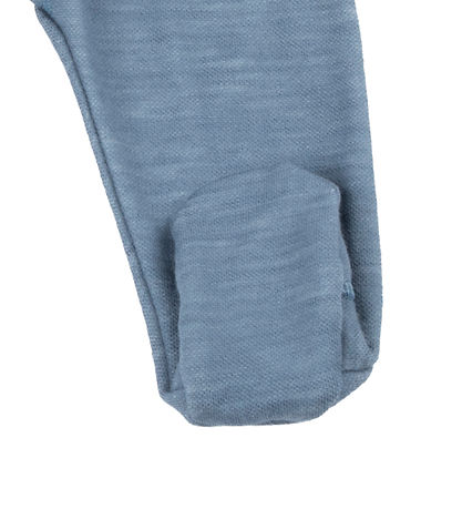 Joha Leggings w. Feet - Wool/Bamboo - Blue