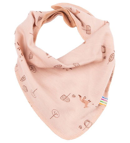 Joha Teething Bib - Wool/Cotton - Peach Joha Teething Bib - Wool/Cotton - Peach