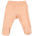 Joha Leggings m. Voeten - Wol/Bamboe - Perzik