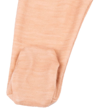 Joha Leggings m. Füße - Wolle/Bambus - Pfirsich
