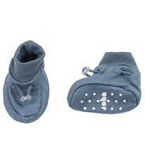Joha Booties - Wool/Bamboo - 2-layer - Blue Joha Booties - Wool/Bamboo - 2-layer - Blue