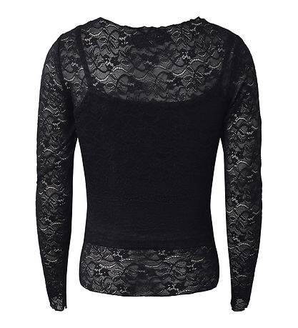 Hound Blouse - Lace Top - Black