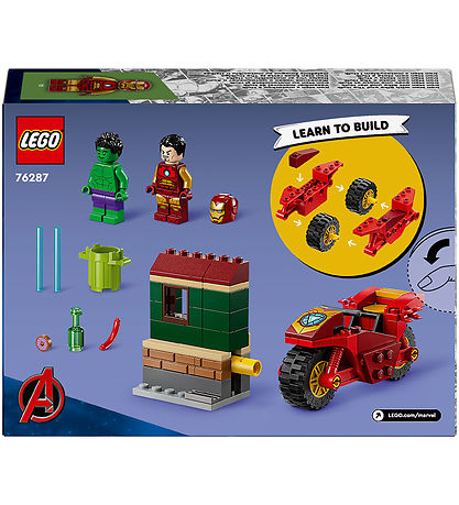 LEGO® Marvel - 오토바이와 헐크를 탄 아이언맨 76287 - 68개 부품