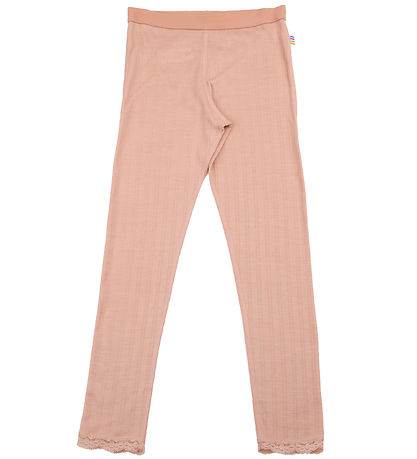 Joha Leggings - Wol/Zijde - Perzik