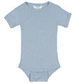 Joha Bodysuit k/æ - Wool/Silk - Dusty Blue Joha Bodysuit k/æ - Wool/Silk - Dusty Blue