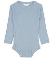 Joha Bodysuit L/æ - Wool/Silk - Dusty Blue Joha Bodysuit L/æ - Wool/Silk - Dusty Blue