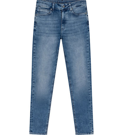 Intialainen Blue Jeans Farkut - Kapeneva istuvuus - Vaurioitunut