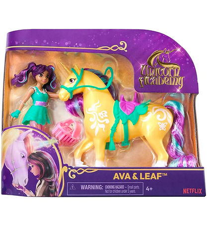 Unicorn Academy Speelgoedfiguren - 13,5 cm - Ava & Leaf