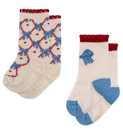 Konges Sløjd Socks 2-Pack - Bow Mix Konges Sløjd Socks 2-Pack - Bow Mix