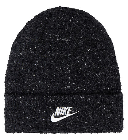 Nike Mütze/Handschuhe - Strick - Schwarz m. Glitzer Nike Mütze/Handschuhe - Strick - Schwarz m. Glitzer