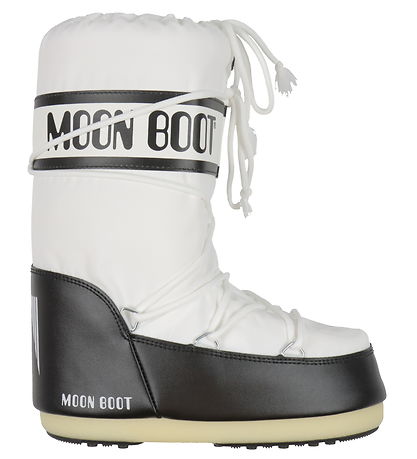 Bottes d'Hiver Moon Boot - Icône Nylon - Noir/Blanc