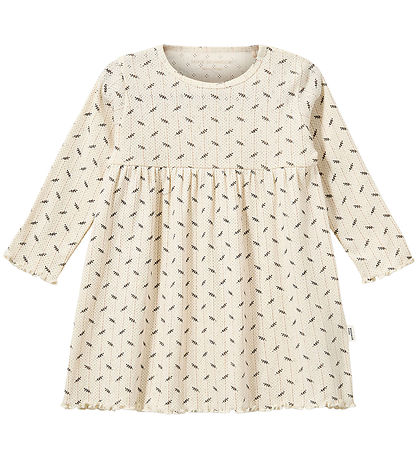 Sofie Schnoor Dress - Sight - Antique White w. Print/Pointelle