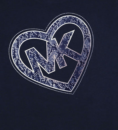 Michael Kors Blouse - Navy/Silver w. Heart