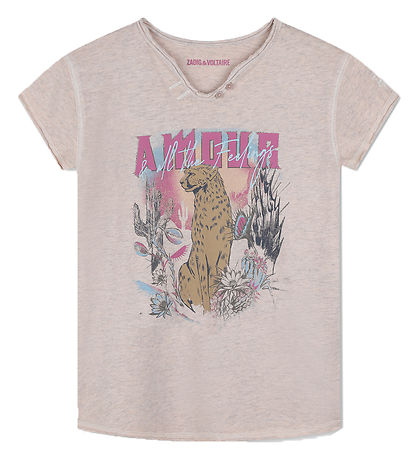 Zadig & Voltaire T-shirt - Apricot w. Print