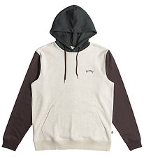 Billabong Hoodie - Arch Block - White/Green Billabong Hoodie - Arch Block - White/Green