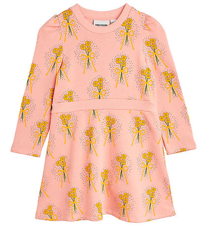 Mini Rodini Sweatkleid - Winter Flowers Aop - Pink