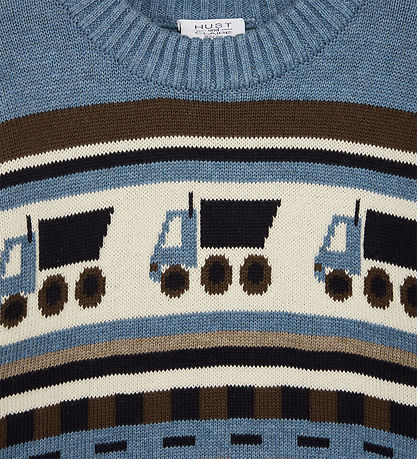 Hust and Claire Blouse - Knitted - Pelle - Ocean Melange w. Truc Hust and Claire Blouse - Knitted - Pelle - Ocean Melange w. Truc