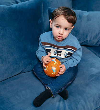 Hust and Claire Blouse - Knitted - Pelle - Ocean Melange w. Truc Hust and Claire Blouse - Knitted - Pelle - Ocean Melange w. Truc