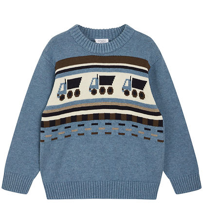 Hust and Claire Blouse - Gebreid - Pelle - Ocean Melange m. Vrac