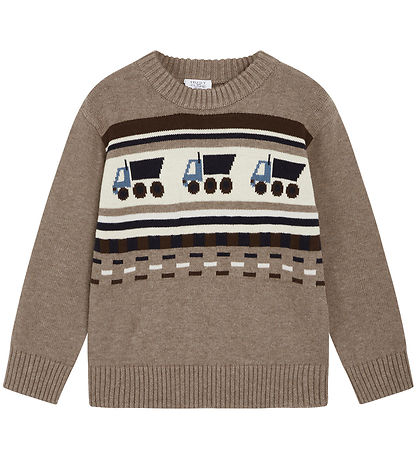 Hust and Claire Blouse - Knitted - Pelle - Beaver w. Trucks