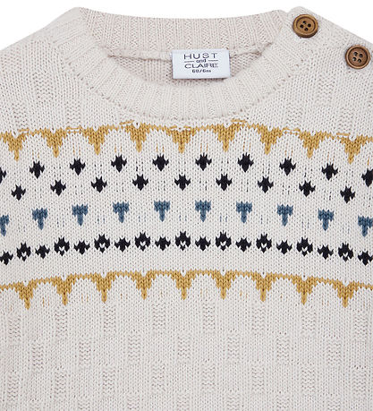 Hust and Claire Blouse - Knitted - Pilou - Oat Milk