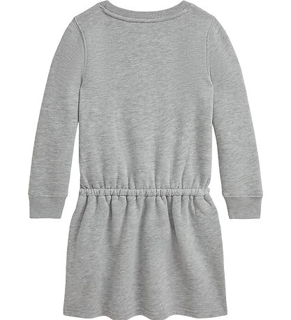 Polo Ralph Lauren Sweatkleid - Grau Meliert m. Kuscheltier Polo Ralph Lauren Sweatkleid - Grau Meliert m. Kuscheltier