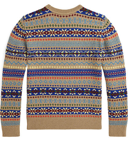 Polo Ralph Lauren Blouse - Cotton/Wool - Beige/Multicolour