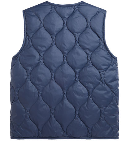 Polo Ralph Lauren Down Vest w. Fleece - Reversible - Navy/Beige