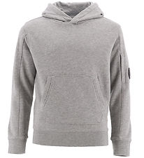 C.P. Company Hoodie - Grey Melange C.P. Company Hoodie - Grey Melange