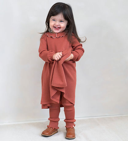 Minimalisma Kleid - Wolle - Künstlerisch - Herbstrouge