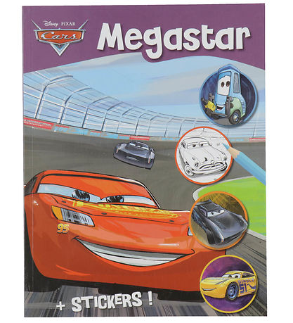 Megastar Colouring Book w. Stickers - 128 Pages - Disney Cars Megastar Colouring Book w. Stickers - 128 Pages - Disney Cars
