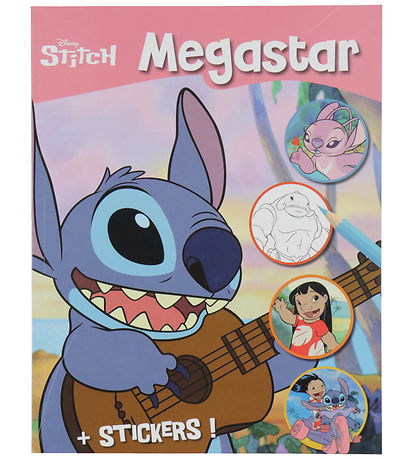 Megastar Kleurboek m. Stickers - 128 pagina's - Disney Stitch Megastar Kleurboek m. Stickers - 128 pagina's - Disney Stitch
