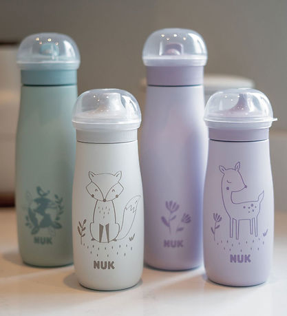 Gourde av. Bec Nuk - Mini-Moi Siroter - 300 ml - Acier - Fox Gourde av. Bec Nuk - Mini-Moi Siroter - 300 ml - Acier - Fox